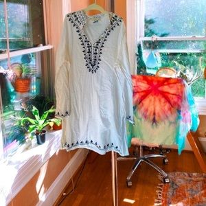 Jamaica Pineapple Cove Resort// white bohemian eclectic smock dress 🌊